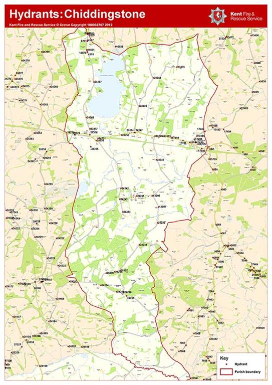 Fire Hydrants in Chiddingstone map